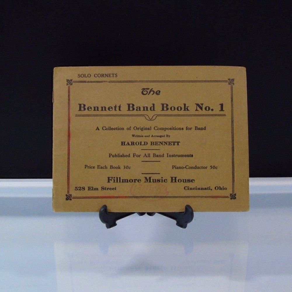 Solo Cornets Antique 1923 Sheet Music Booklet Bennett Band Book Cincinnati Ohio